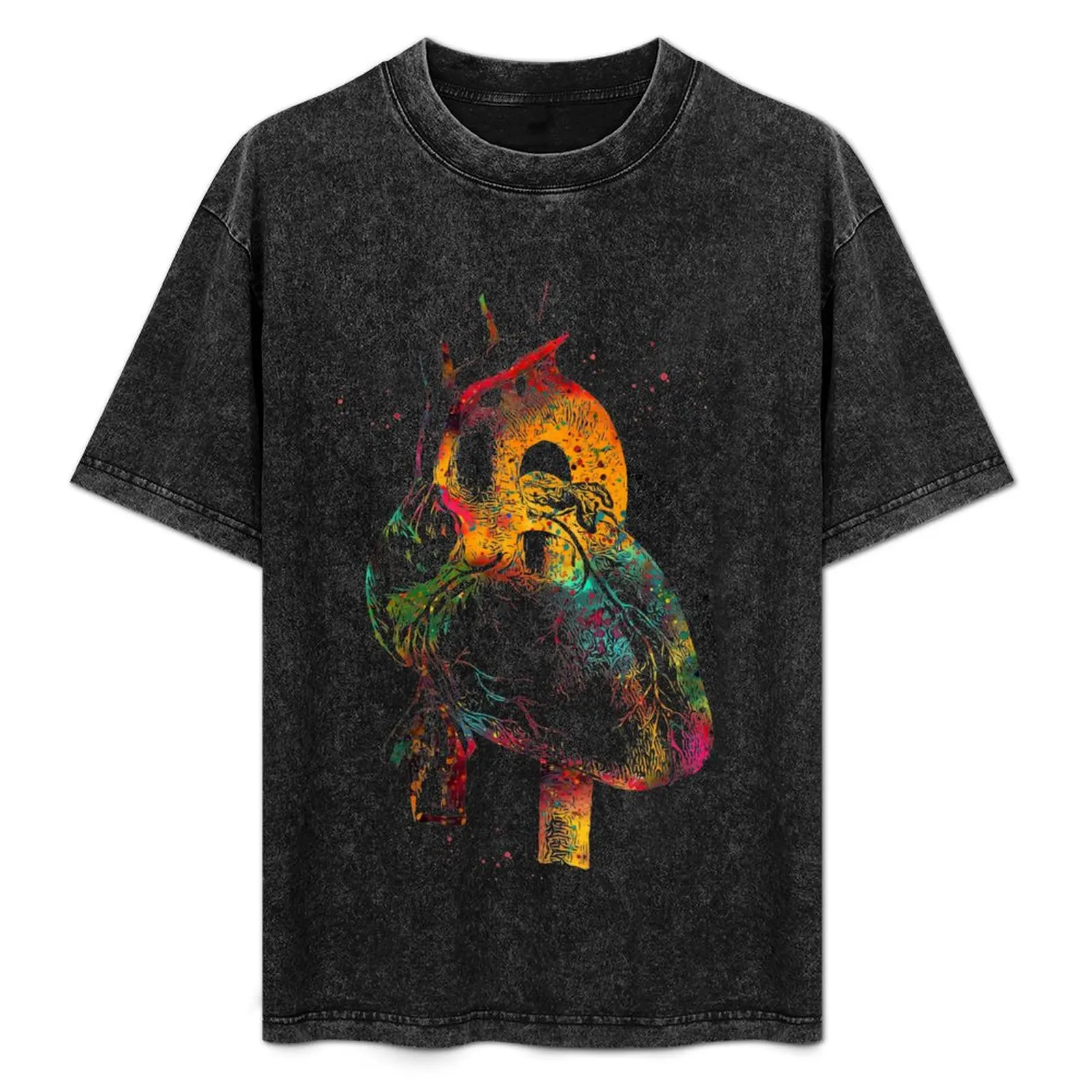 

Human Heart T-Shirt anime clothes customs design your own anime tshirt plus size clothes t shirt men