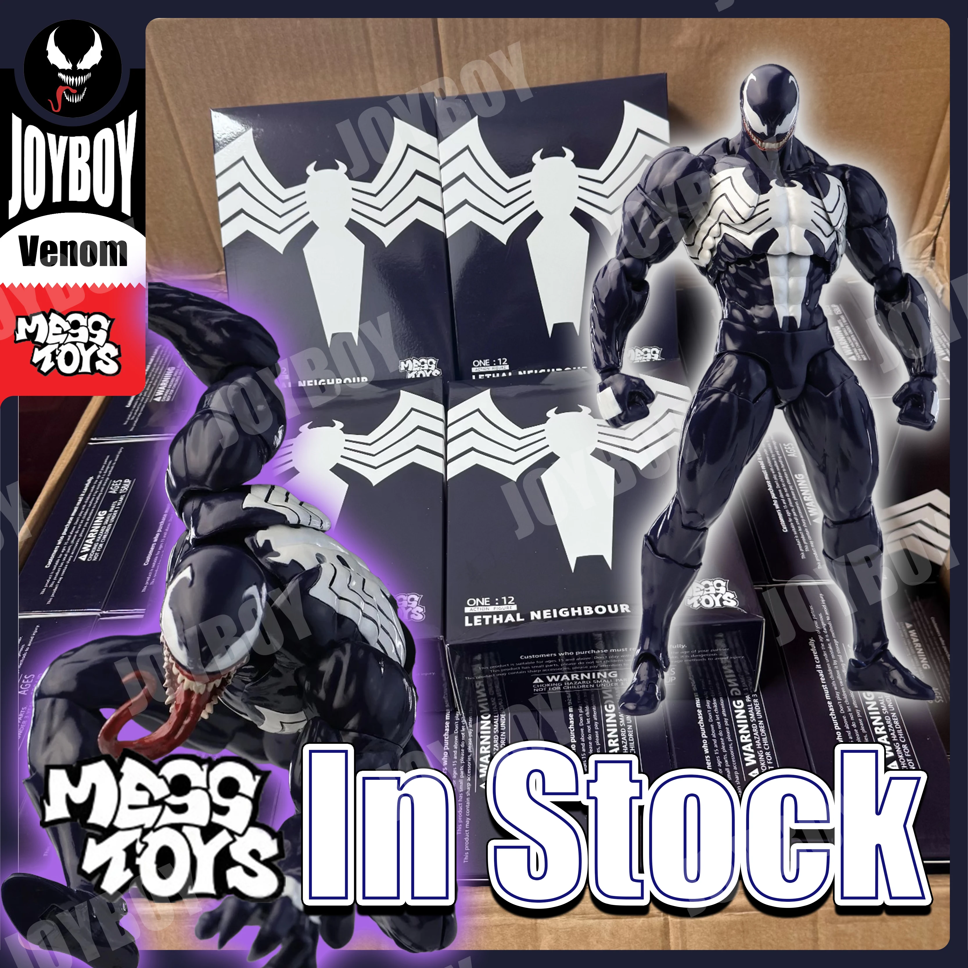

In Stock Original Messtoys Venom Figure Venom Symbiote Black Spider Man Venom Mess Toys Action Figures Figurine Model Toy Gifts