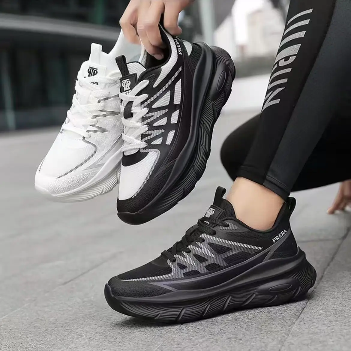

Unisex breathable lightweight casual shoes Non-slip comfortable versatile trainers Outdoor durable sports shoes Running shoes