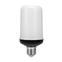 Hot LED Flame Effect Light Bulb E27,Decorative Flickering Realistic Fire Lights Bulb,Festival Decoration Lamp,Black-B