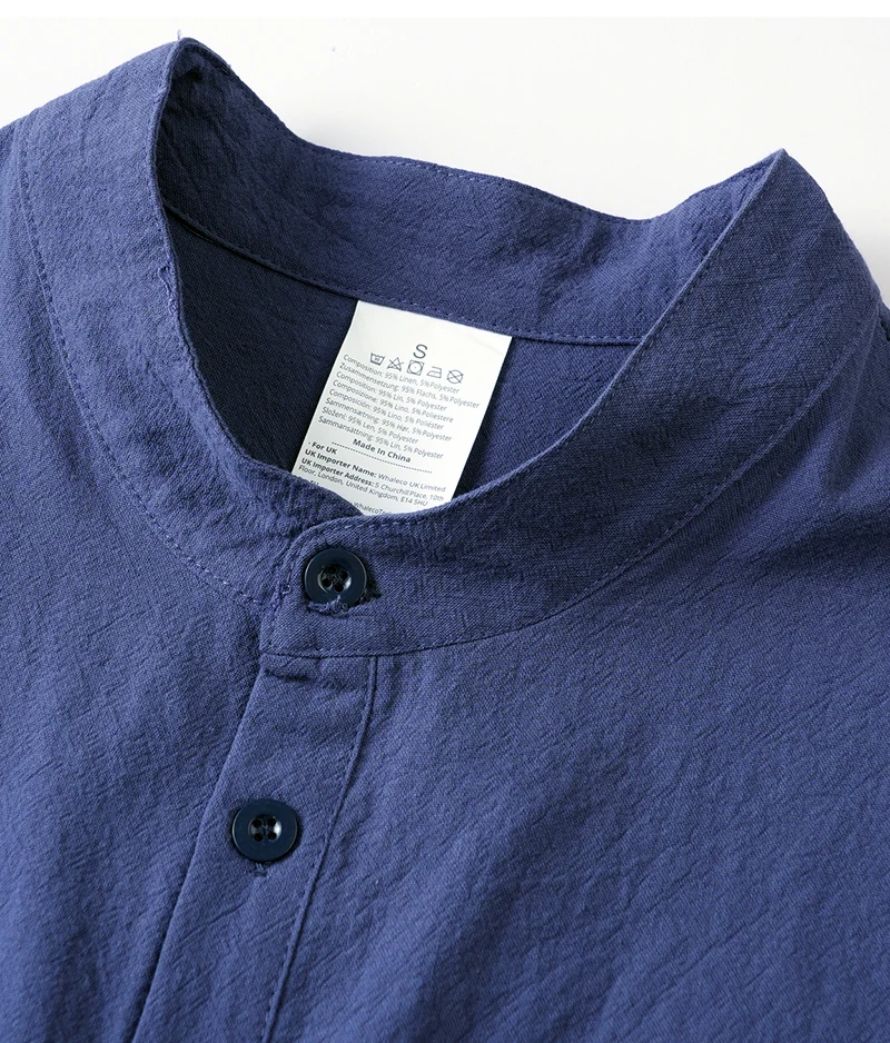 2026 Neue Herren Leinen-Henley-Tanktops mit Stehkragen, Ärmellos, Locker Sitzend, für Strand, Resort, Reisen, Alltag, Outdoor, Urlaub, Freizeit-Weste – Detail 9