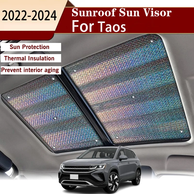 

For Volkswagen VW Taos 2022 2023 2024 Car Window Sun Shade Windshield Snow Anti-UV Protection Block Cover Visor Auto Accessories