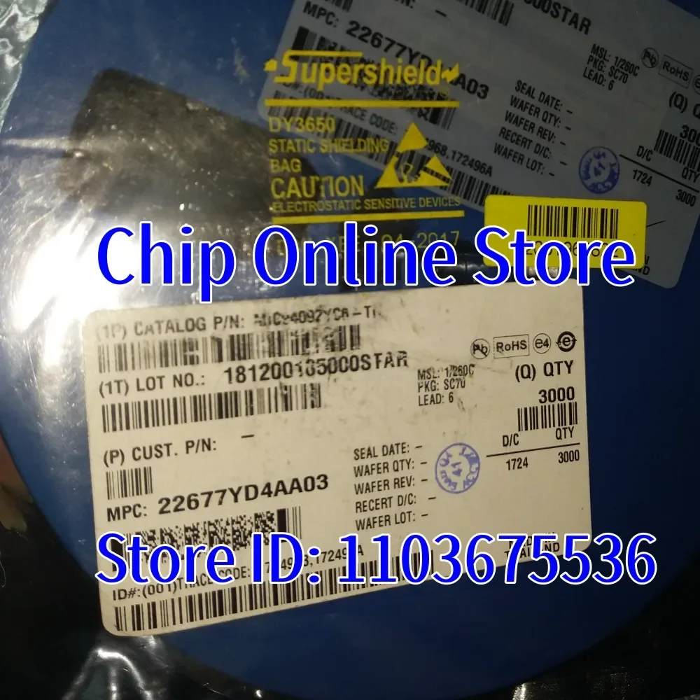 5~100pcs  MIC94092YC6-TR  MIC94092YC6  MIC94092  SC70-6  New Original