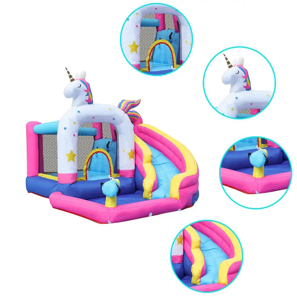 Factory Customized Unicorn Swimming Pool Inflatable Trampoline Bounce House Inflatable Castle Inflatable Jumping Castle