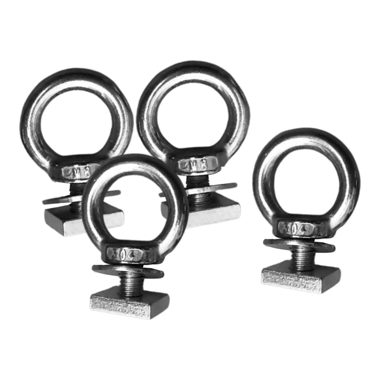 4 Pieces Heavy Duty Eye Bolt Tie Down Rings Roof Platform Luggage Rack Expansion Screw for Hooks Anchoring Roof Rack Ropes