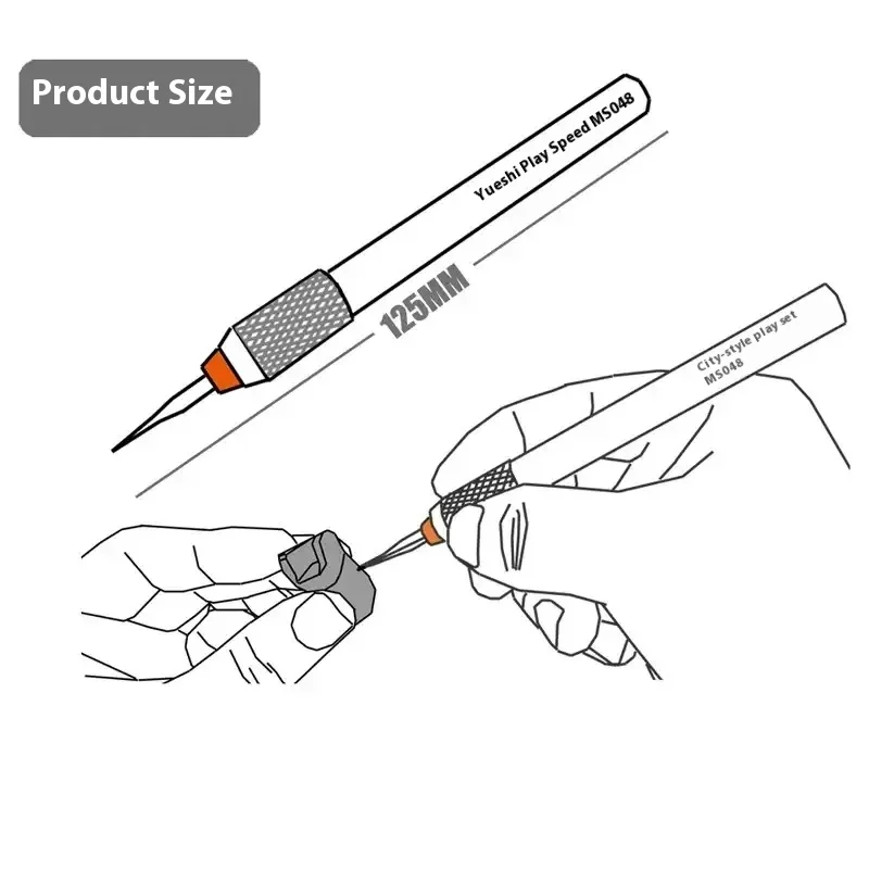 MSWZ MS048 0.15~3.0mm Carving Chisel Knife for Militray Model Building Hobby Tools Metal Scoring Model Engraving Knife