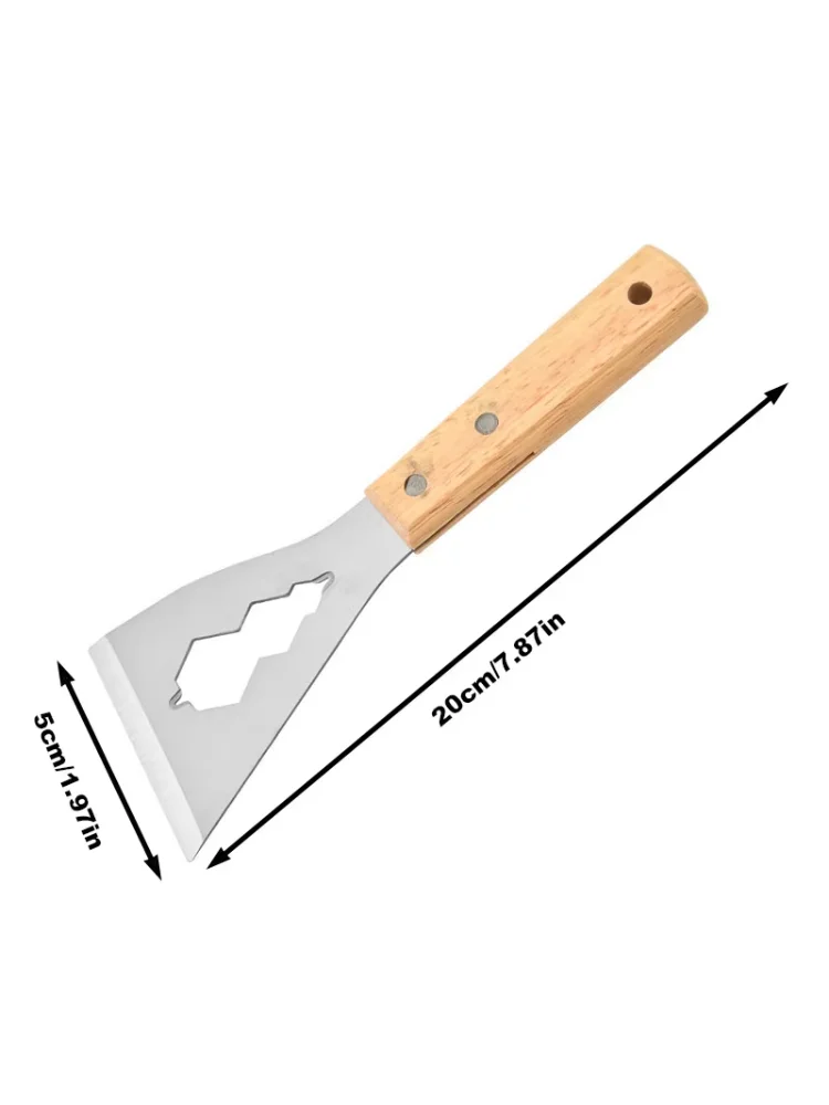 Multi-functional Shovel Thickened Stainless Steel Long Handle Shovel Kitchen Cleaning Tool Household Shovel for Scraping Dust