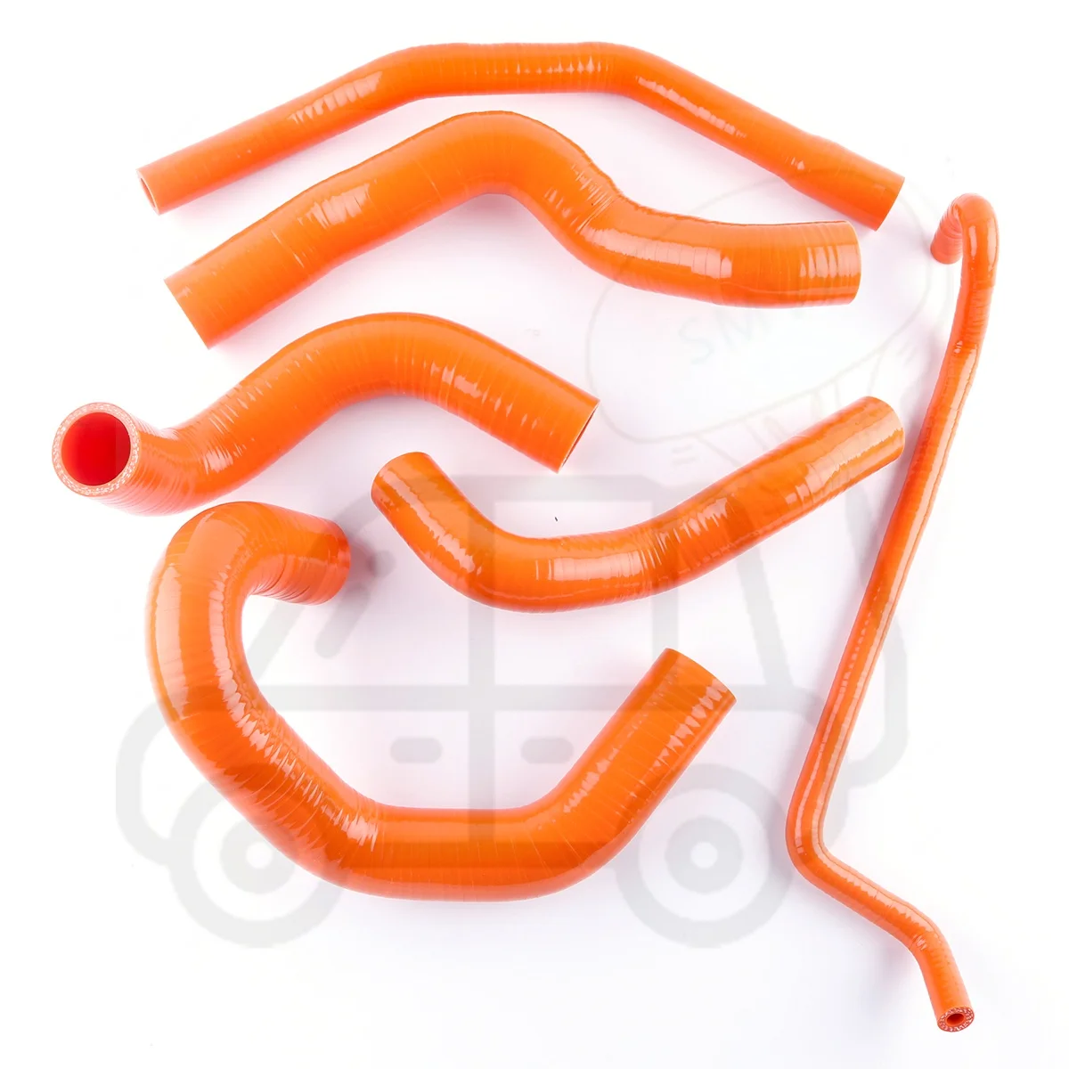 3PLY Silicone Radiator Water Hose For 2005-2010 Ford Mustang GT/ SHELBY V8 MT 2005 2006 Replacement Performance Parts 6PCS Black