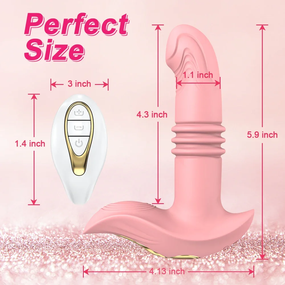 Thrusting Vibrator Rotating Dildo Remote Control Telescopic Prostate Massage Vaginal Anal Butt Plug Underwear Sex Toy For Women
