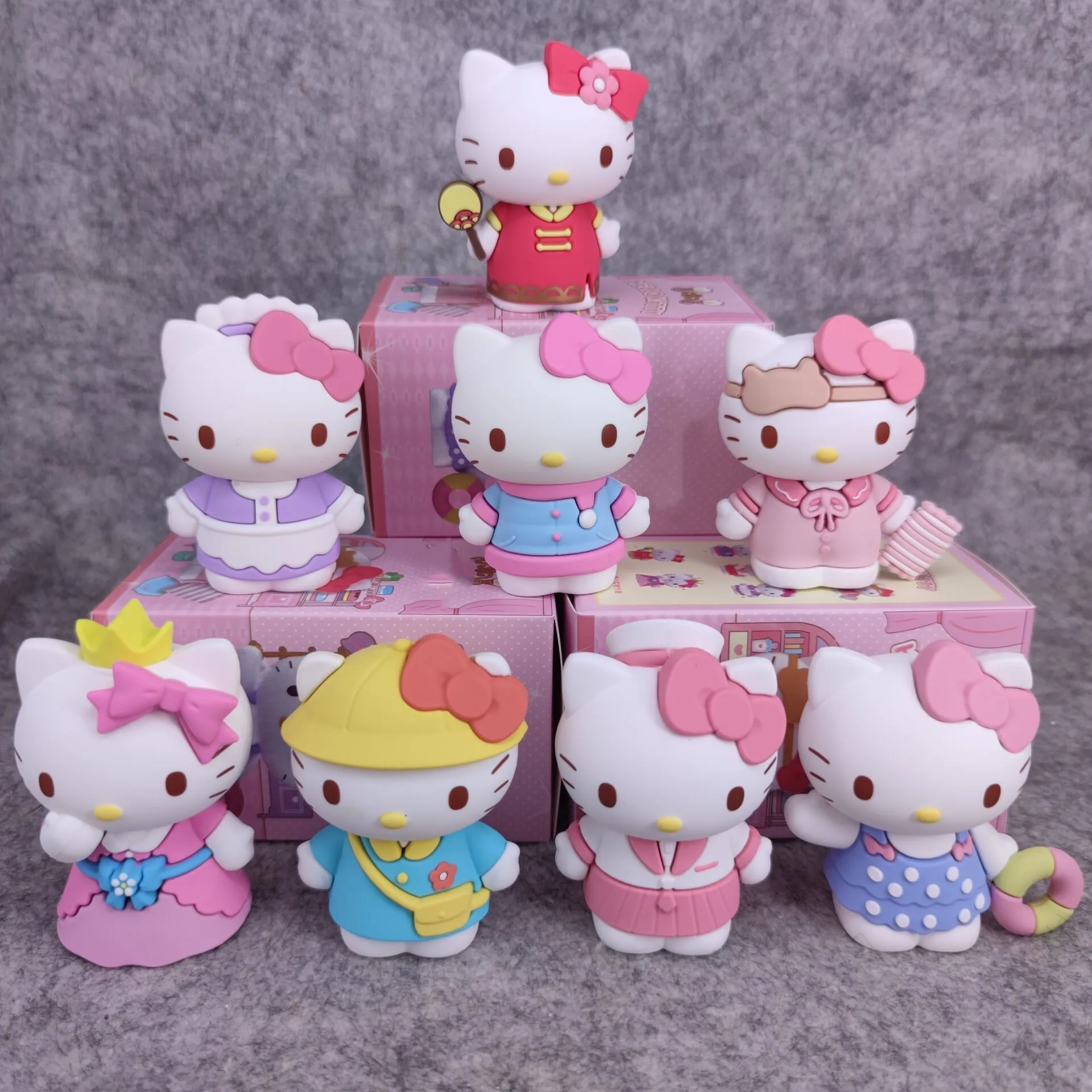 

Cute cartoon character Hello Kitty character Kawaii clothing diary desktop decoration doll card girl birthday gift