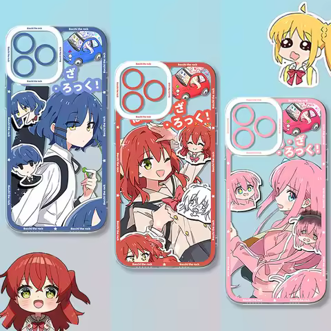 Cute Anime Bocchi The Rock Case For Samsung Galaxy S25 Ultra S24 S23 S22 S21 Plus FE A56 A36 A26 5G A16 A06 4G Note 20 Back Etui