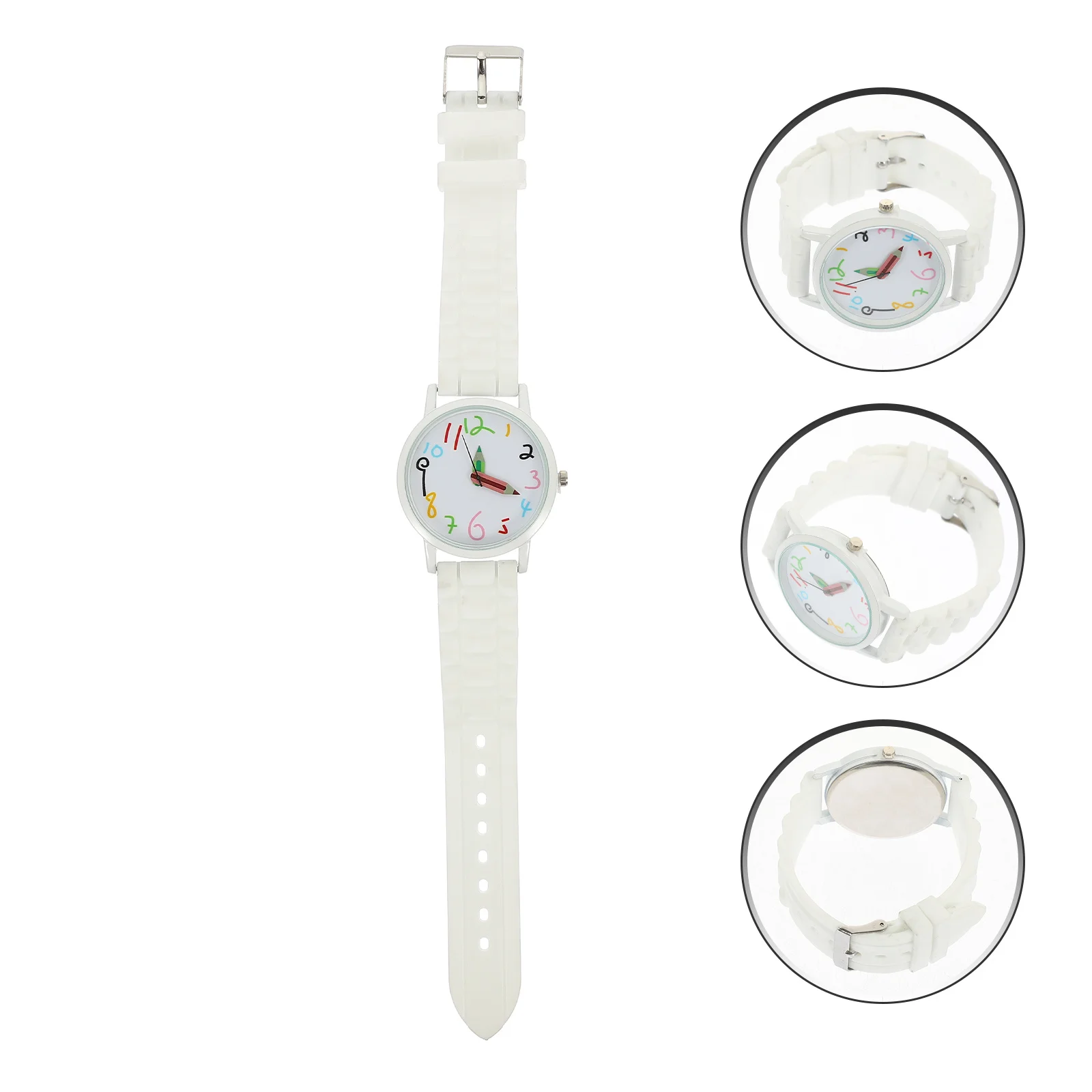 Orologio da polso per studenti, orologi decorativi per cartoni animati, per studenti in gel di silice, casual, elastico, adorabile