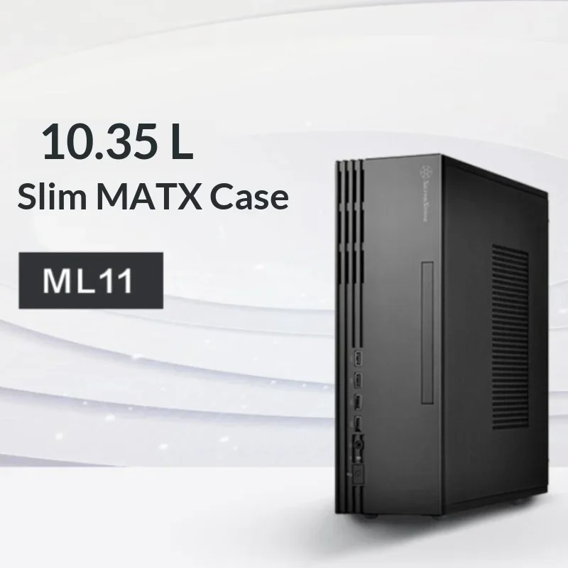 Ultra Thin Micro-ATX Case, Horizontal/Vertical Placement, TFX PSU Required, 90mm CPU Cooler Clearance, Slim ODD