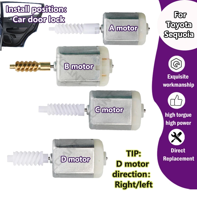 

KD630806/1020343 3L1621/FC-280PC-20150 For Toyota Sequoia 2001-2007/2008-2021 Car Central Door Lock Latch Module DC Motor 69110