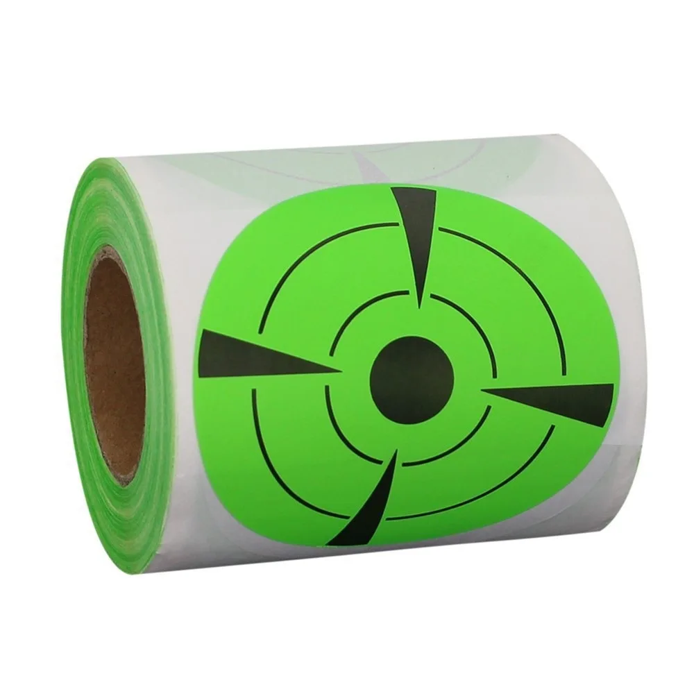 3 Inch Round Adhesive Target Pasters Fluorescent Shooting Targets Stickers Target Dots for Shooting Total 125 Pcs