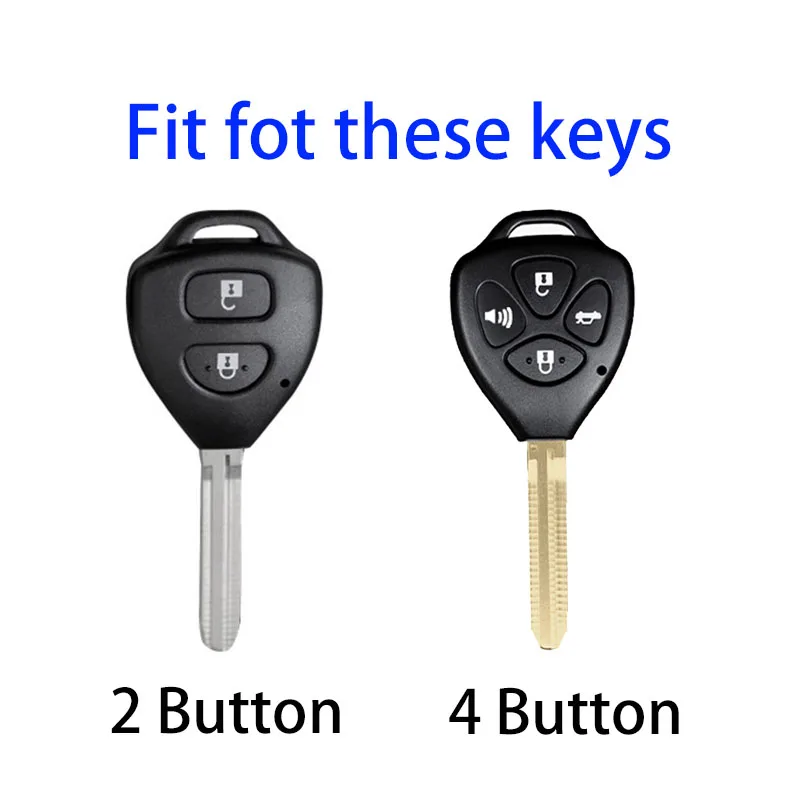 TPU Car Key Case Cover Fob for Toyota Innova Altis Hilux Corolla Camry Reiz RAV4 Crown Avalon Venza Matrix Yaris Accessories