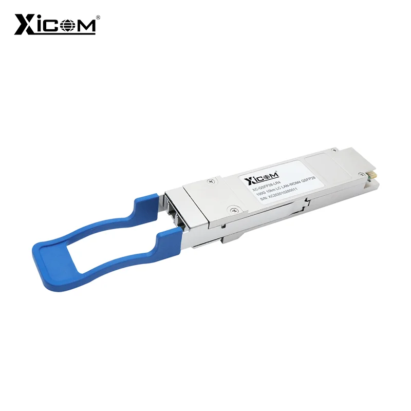 Xicom QSFP28-100G 1310nm 10Km LC DDM SFP Module LC Single Mode Duplex Optic Module QSFP28-LR4 SFP Transceiver Module Supported