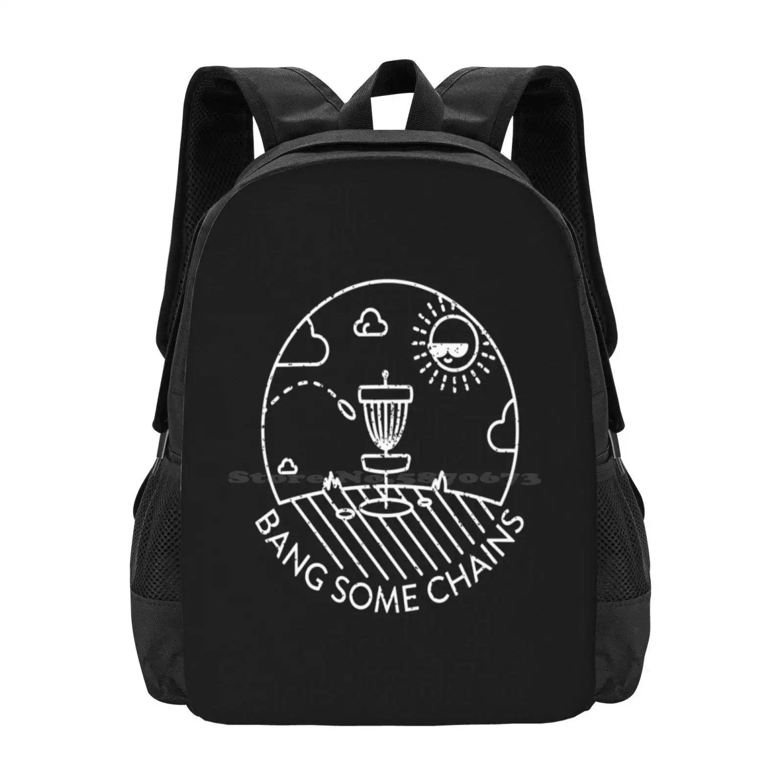 Funny Disc Golf | Bang Some Chains Hot Sale Schoolbag Backpack Fashion Bags Disc Golf Sports Activity Chains Ultimate