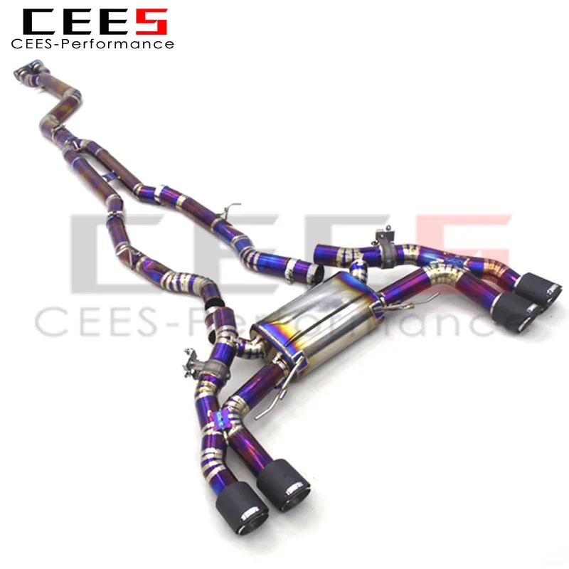 

CEES Performance Титановая выхлопная система Valvetronic Catback для BMW X3M/X4M F97/F98 3.0T 2019-2023, глушитель выхлопной трубы