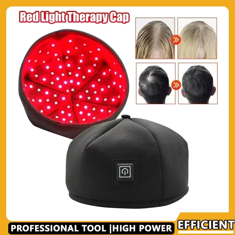 

2025 Новая шапочка для терапии красным светом, лазерная 660 нм 830 нм, красная инфракрасная шапка для восстановления роста волос, лечение выпадения волос, шлем, массажер для кожи головы