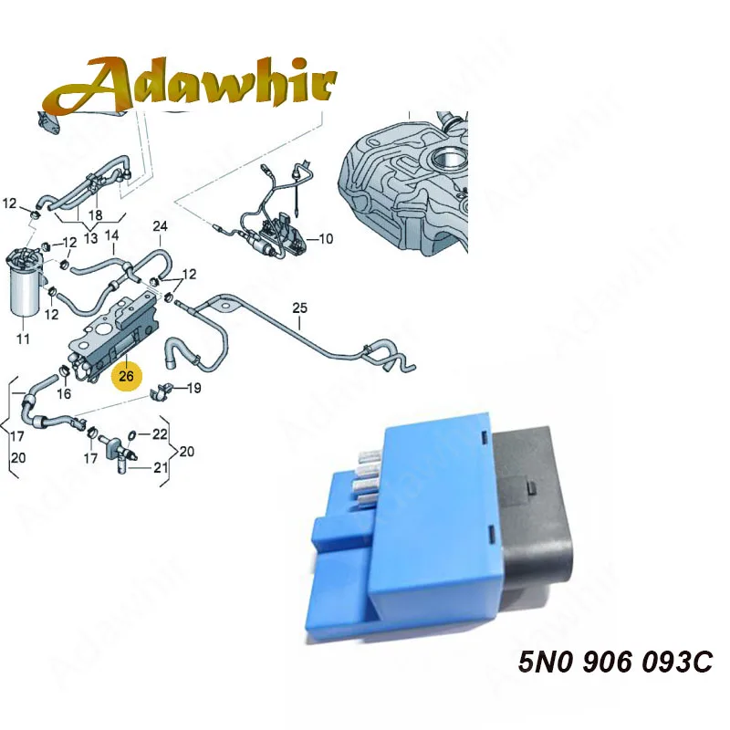 

Fuel Pump Driver Module Control Unit 5N0906093C For Audi Q3 RSQ3 Amarok Tiguan Transporter 2010-2017 5N0 906 093 C 5N0 906 093C
