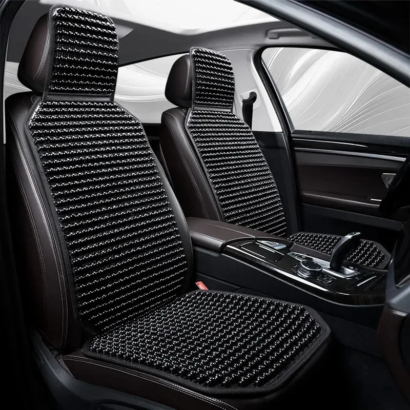 Wood Beads Car Seat Cushion Pad, Summer Cool Car Seat Cover, Single Piece Summer Breathable Seat Cushion, Ventilation Cold Mat