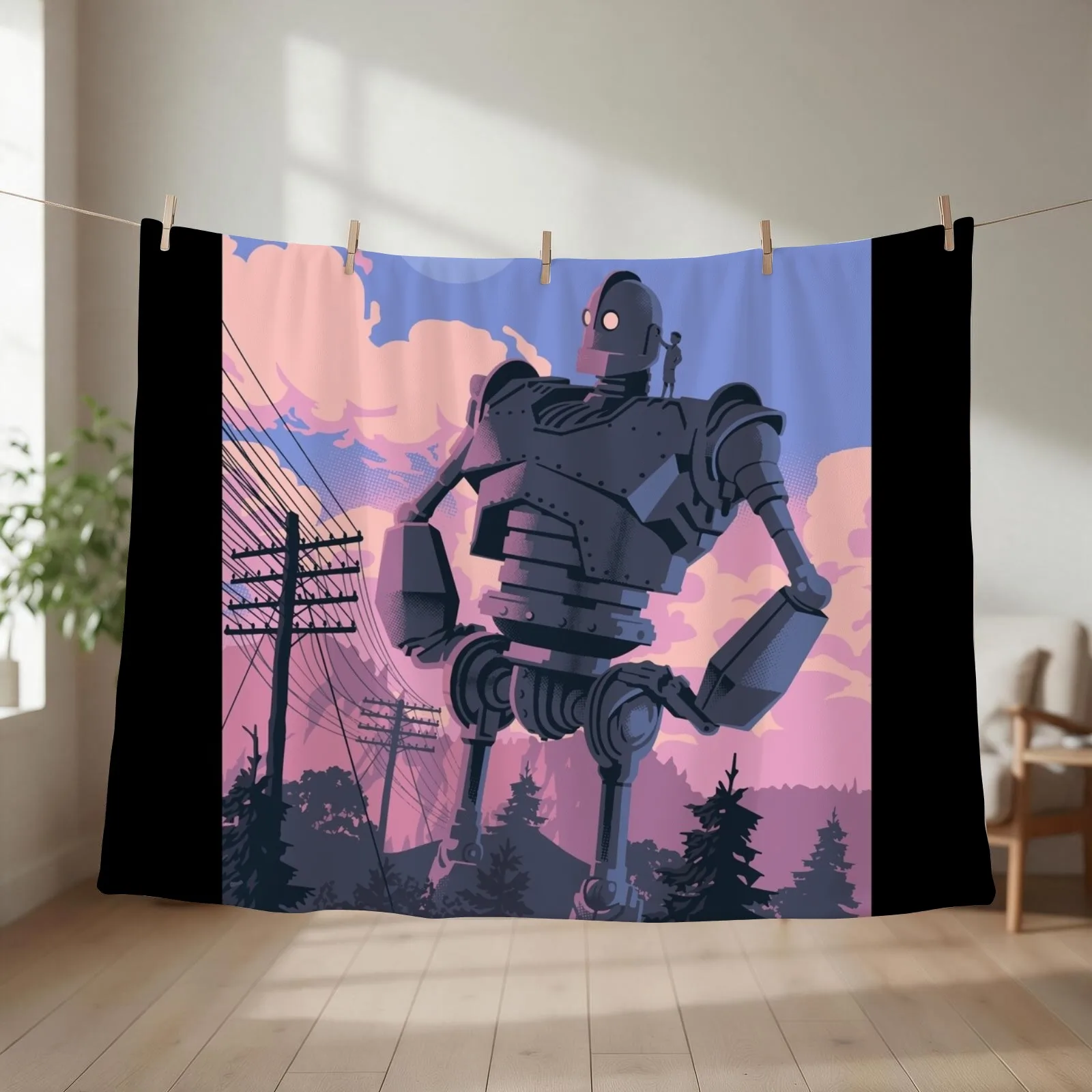 Iron Giant Throw Blanket Plush Thins Beautifuls Weighted Blankets