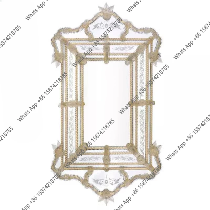 Fireplace decorative mirror makeup mirror European fireplace luxury decorative mirror three-dimensional carved painting