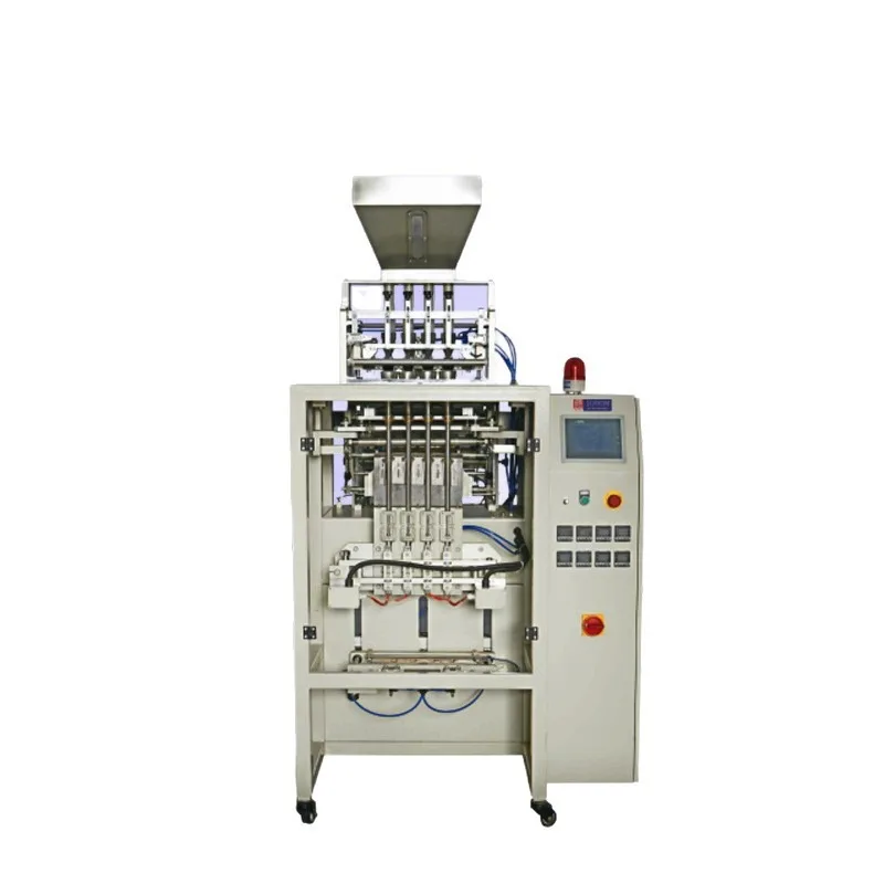 Multi-row packaging machine: high-speed packaging of candy/granules/nuts