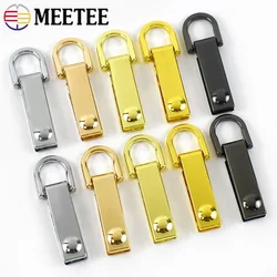 Meetee-ハンドバッグ、サイドクリップ、クラスプバッグストラップ、レザーチェーン、dリングコネクタ、フッククラフト、ハードウェアアクセサリー、48mm、4個、10個用の金属製バックル