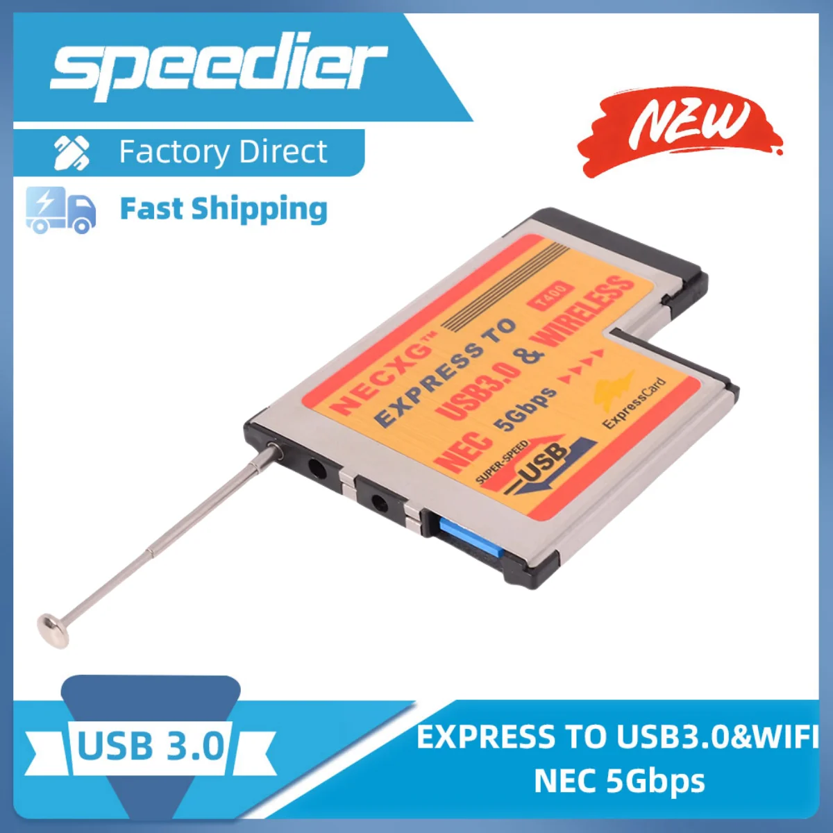 

2025 NEW Necxg Express To USB3.0 + wireless Card USB3.0+WIFI Card NEC 5Gbps