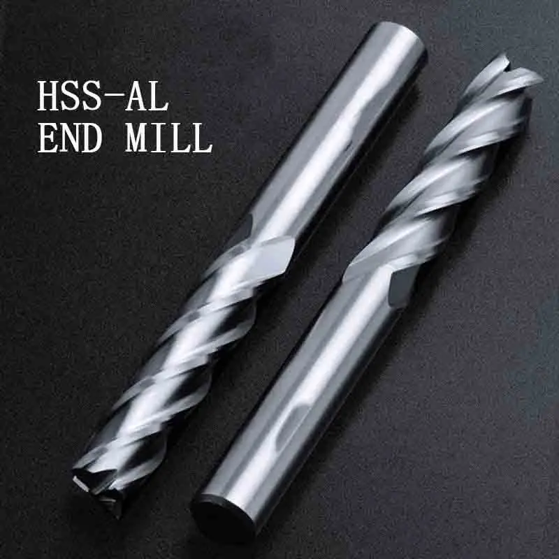 Xuhan End Mills High Precision HSS Metal Cutter Cobalt D1-25mm 2 3 4 Flutes Teeth Aluminum Milling Tool Key Seater Router Bit