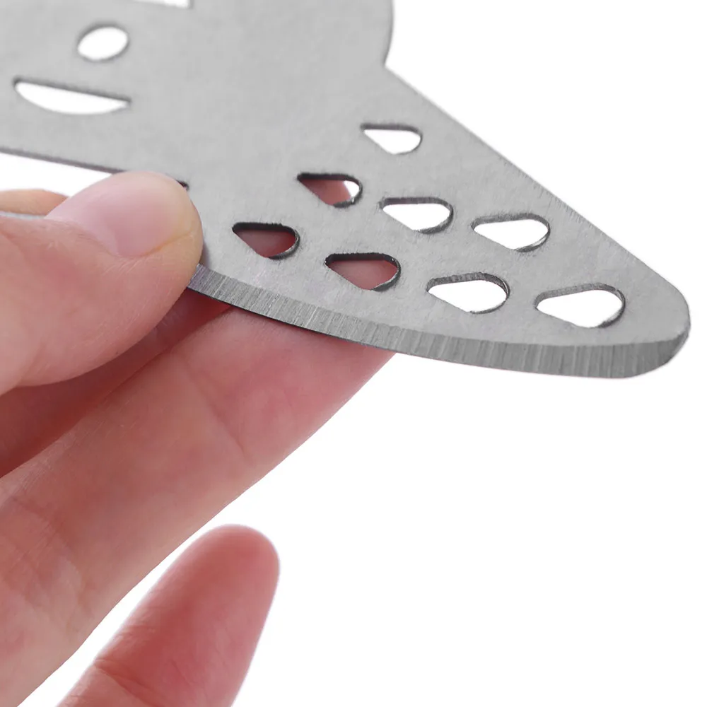 3 Teeth Grass Trimmer Cutter Heads Stainless Steel Mental Cutter Brush Cutter Multifunctional Weeding Tool Weed Eater