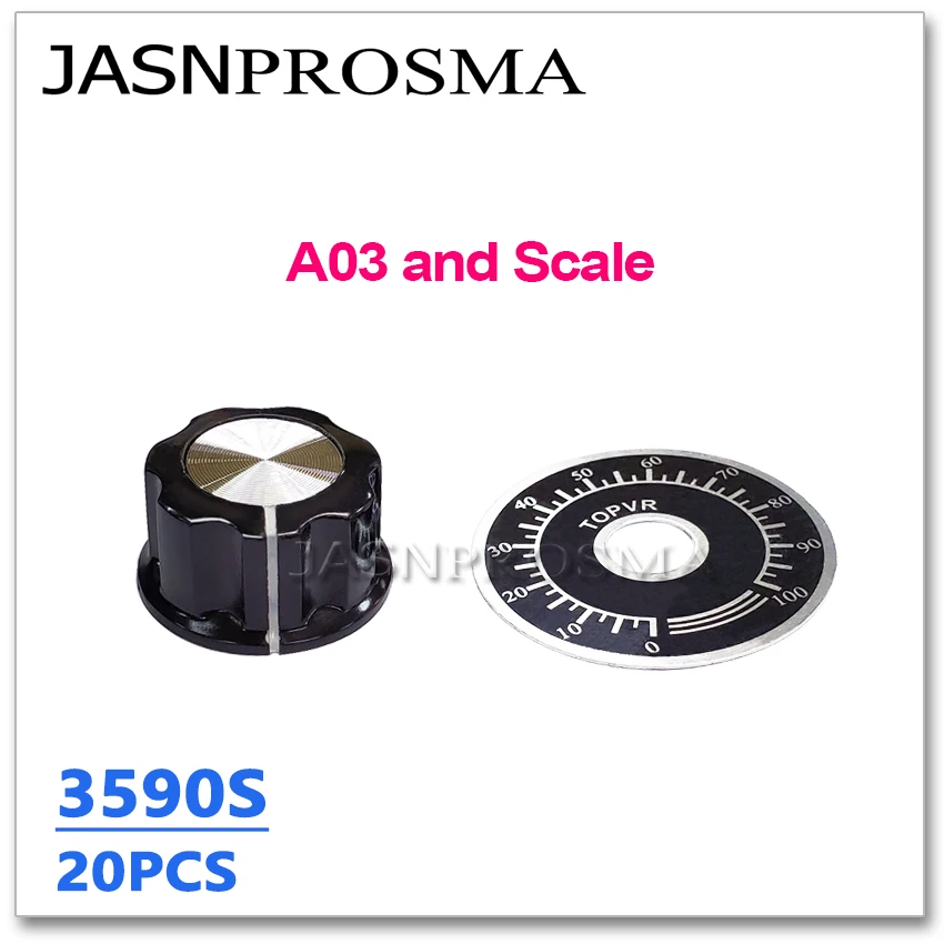 JASNPROSMA 10PCS 3590S 100R 200R 500R 101 201 501 3590S-2-101L 3590S-2-201L OHM ปรับ Trimmer ตัวต้านทาน Potentiometer KNOB