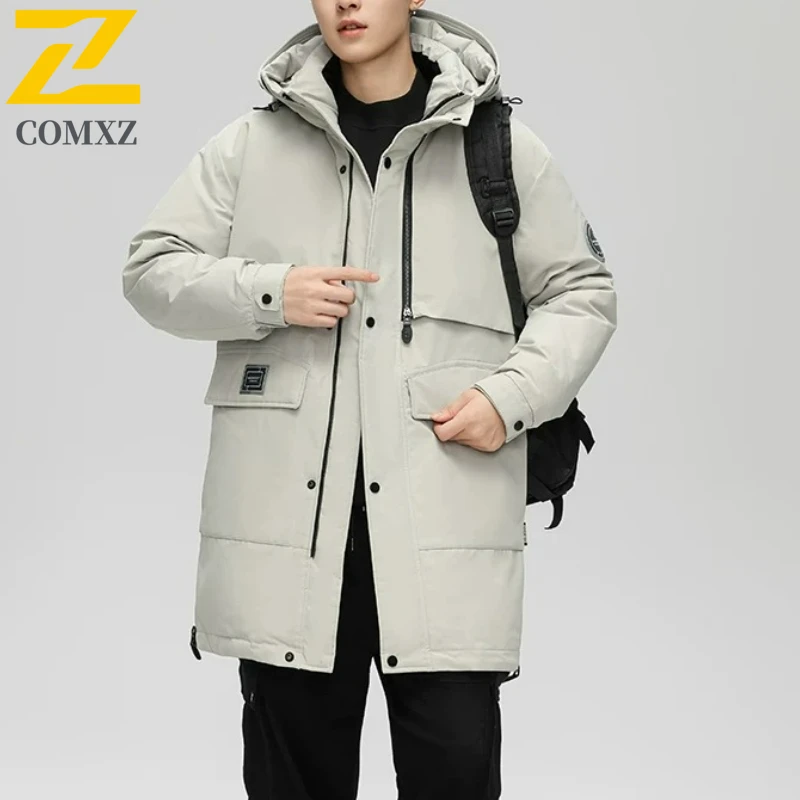 

Maxbarley Winter Jackets Men Luxury Goose Down Lightweight Padding Coats 2025 New Outdoor Korean Windproof Cold Long Down Jacket