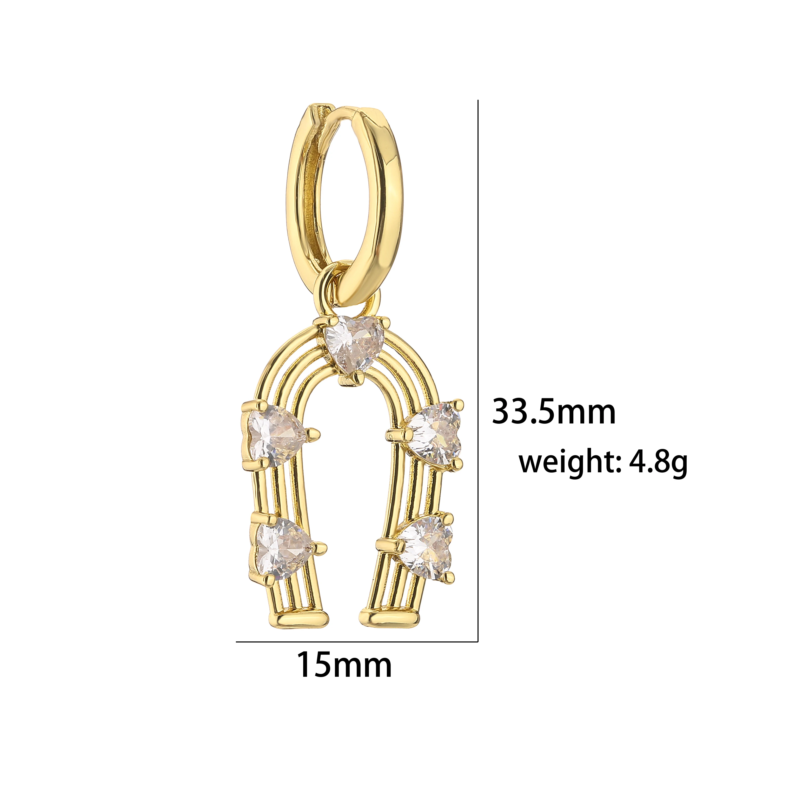 HECHENG, Sweet Earrings Jewelry for Women, Fashion Casual Flower Heart  Circle Geometry Piercing Earrings Wholesale