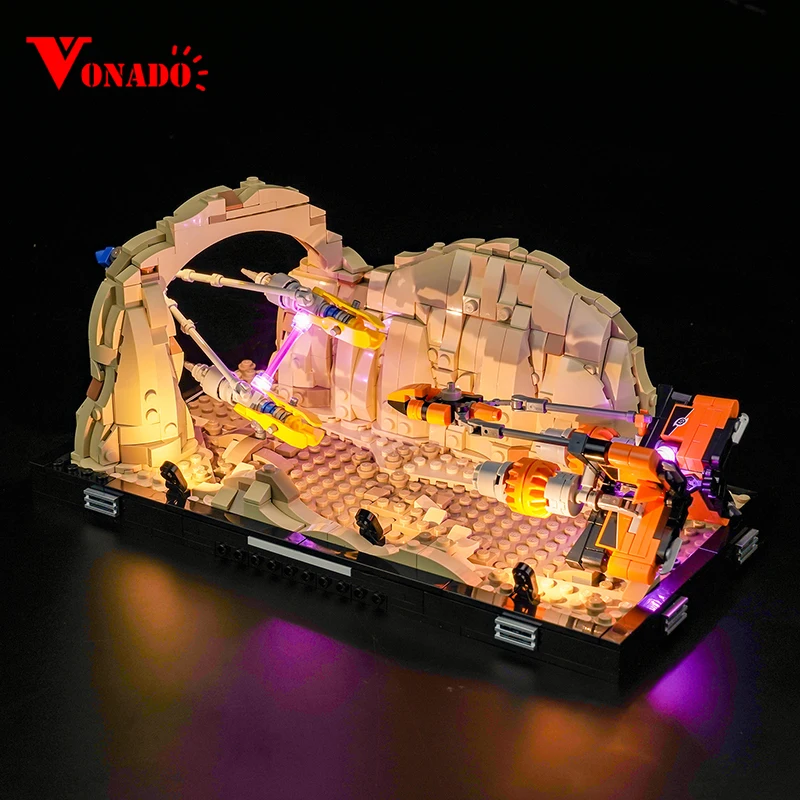 

Vonado LED light 75380 set suitable for Mos Espa Podrace ™ Diorama building blocks (only including lighting accessories)