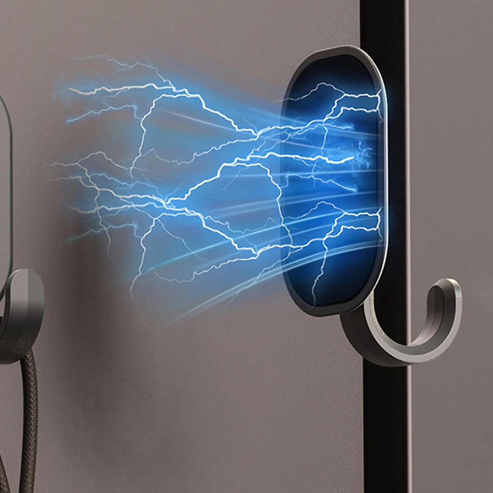 Starker magnetischer Aufbewahrungshaken, magnetische Haken, robuste Aufbewahrungsregale, ohne Bohren, spurlose Utensilien-Aufhänger für Handtücher, Schlüssel