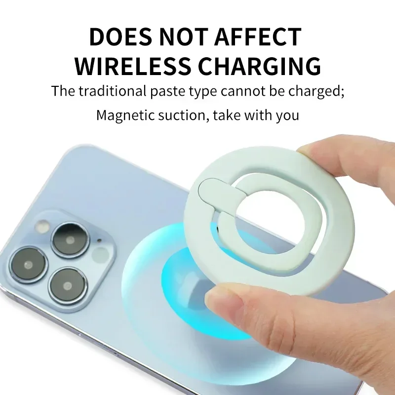 YPMMagnetic Phone Holder Finger Ring 360 Grip Degree Rotating Phone Stand Black White Green Pink for Car Mount Phone Accessories