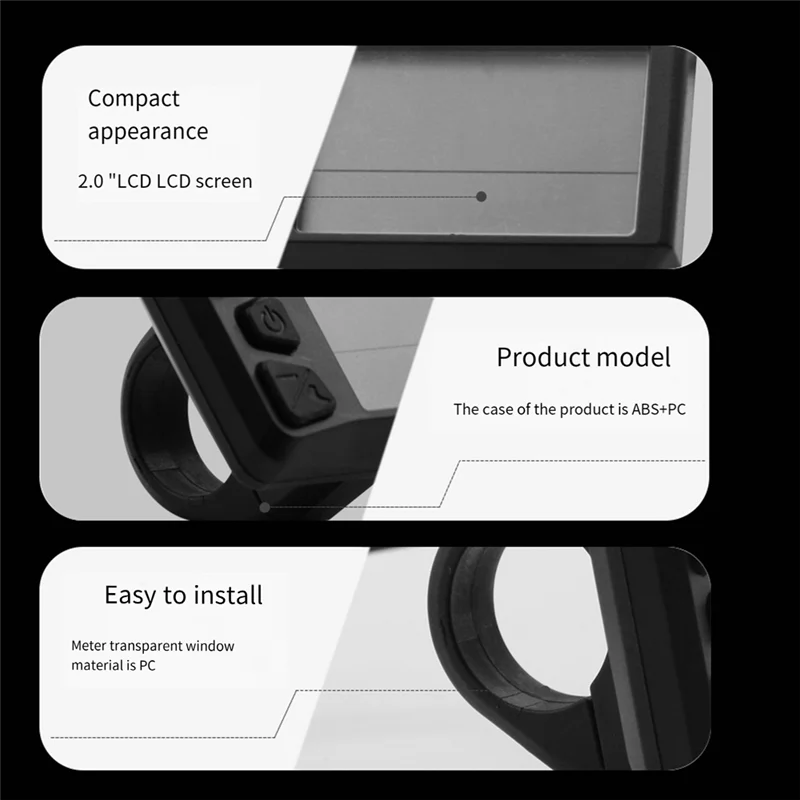 -A25M 530S عرض Ebike شاشة LCD ذكية مقاوم للماء دراجة كهربائية عرض ل BAFANG BBS02 BBS01 BBSHD