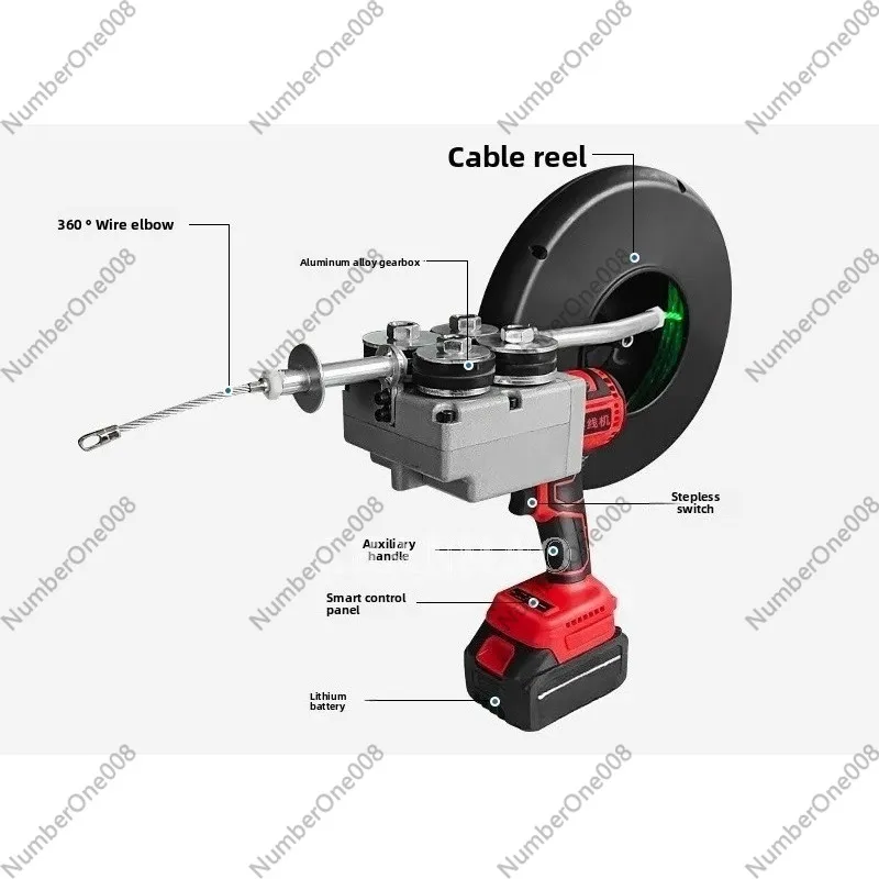 For Professional Lithium Battery Pulling Machine with Multi-function Electric Wire Pulling, Stringing, and Splicing Capabilities