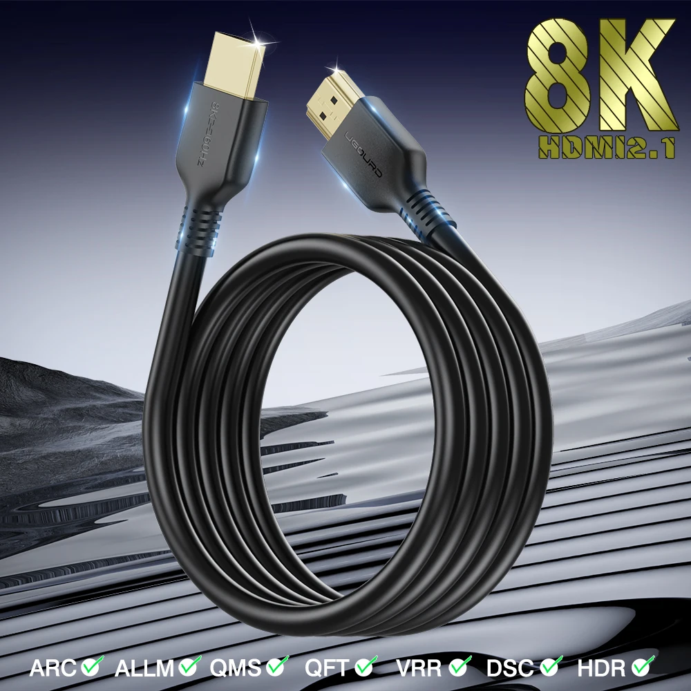 8K HDMI-Compatible 2.1 Cable 4K 165HZ 144HZ 120HZ High Definition Video Cable 48Gbps HDTV 2.0 eARC HDR for TV Box PS5/4 1m-5m