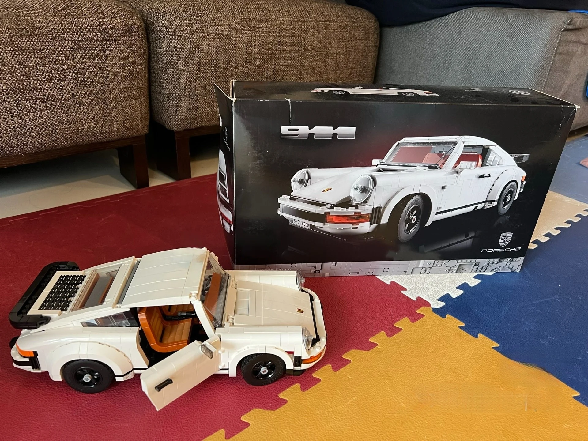 

С оригинальной коробкой, игрушки, рождественский подарок, техническая ретро модель автомобиля, кирпичи, 1458 шт., набор строительных блоков, классическая модель 2в1 гонки