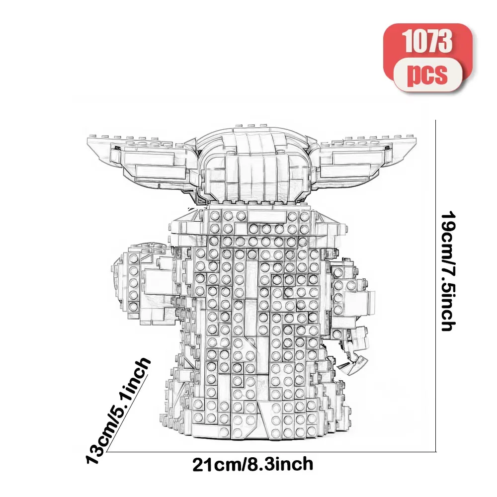 Em estoque a criança bloco de construção 1073 pçs montado modelo tijolos 75318 montagem brinquedos para crianças presentes natal aniversário