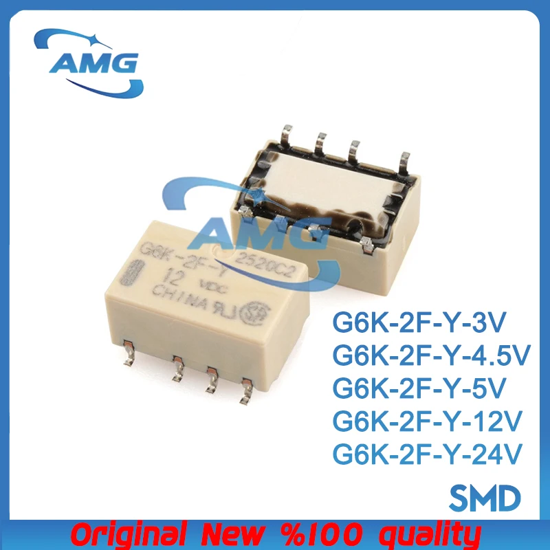 5PCS G6K-2F-Y-3VDC …
