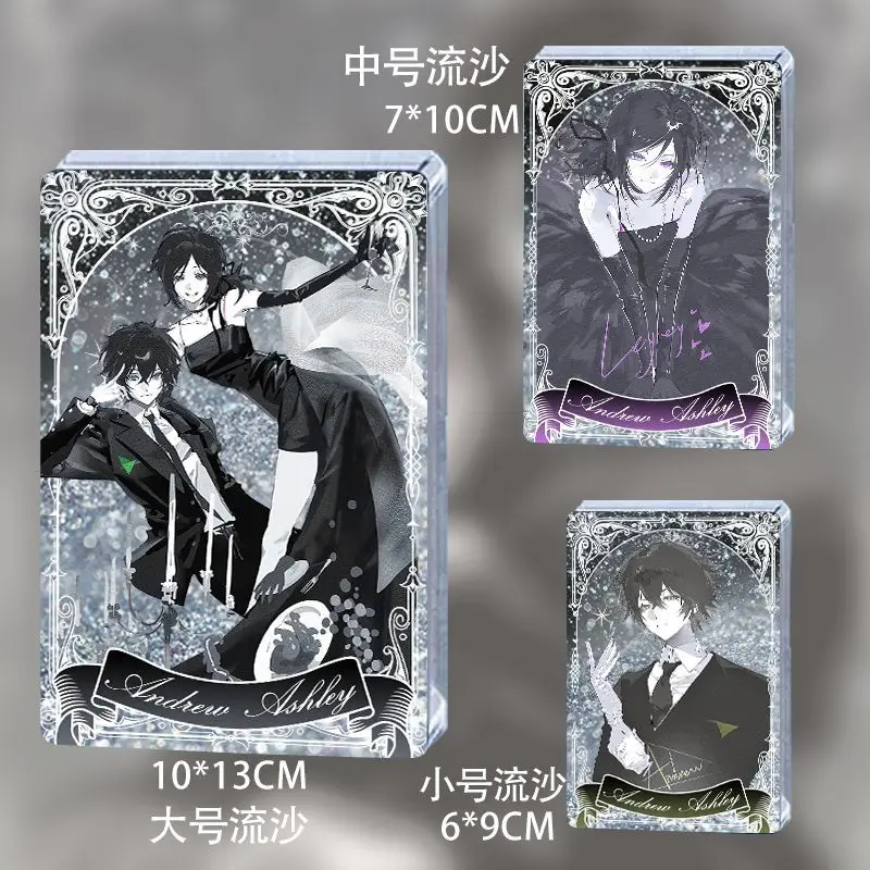 

Anime The Coffin of Andy and Leyley Cosplay Flowing Sand Mahjong Accessories Collection Desktop Ornaments Halloween Gifts