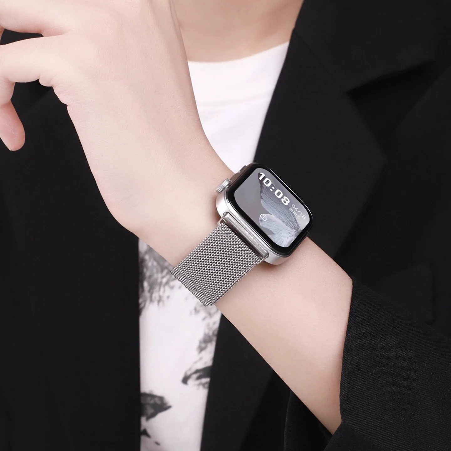 

Stainless Steel Milanese Loop Band for Huawei Watch Fit 4 Pro Watchband Magnetic Clasp Strap for HUAWEI Fit 4 Fit 3 Smartwatch