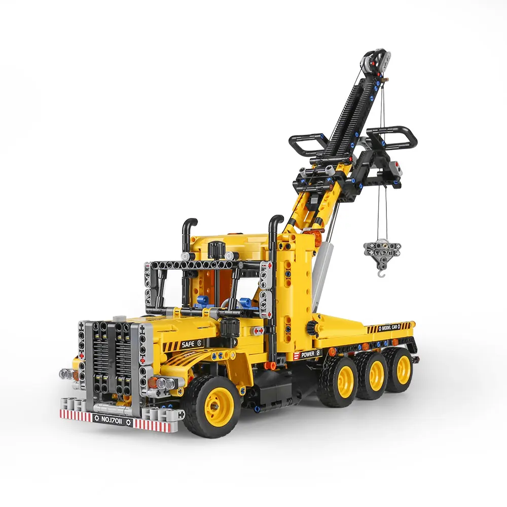 Mould King 17011 Technisches Auto-Spielzeug: APP- und RC-gesteuertes Motorisiertes Abschleppwagen-Modell, Bausatz mit Bausteinen, Weihnachtsgeschenk für Kinder