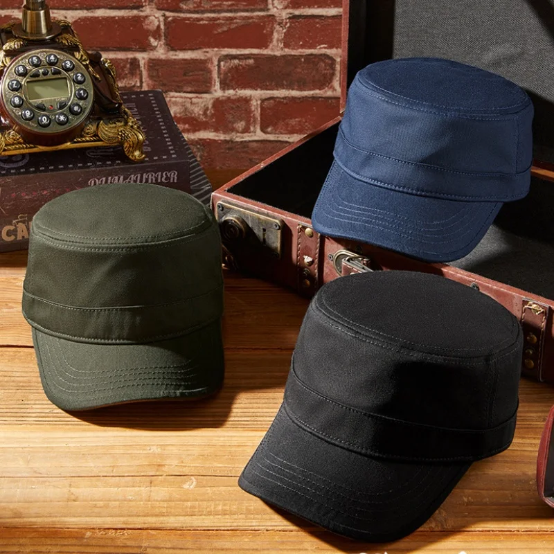 Herren Retro Fischerhut im Used-Look mit großer Kappe, Outdoor Freizeitkappe für Damen, im europäischen und neuen Stil