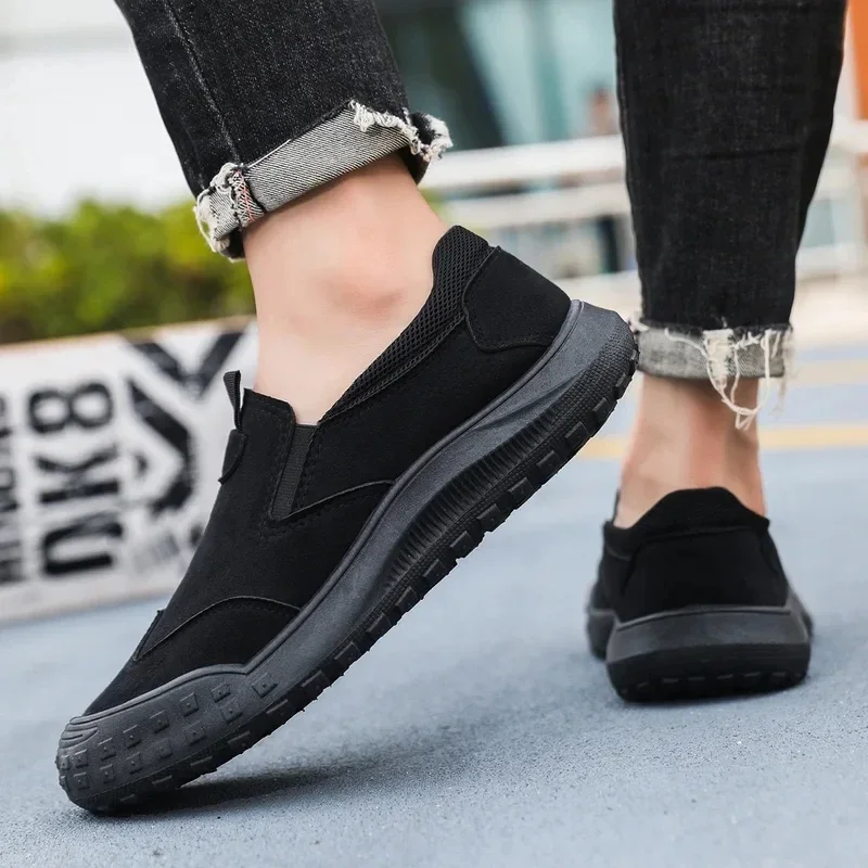 2024 Spring Men's Shoes New Breathable Work Safety Shoes Trendy Versatile Non-slip Sports Comfortable Eva Insoles Rubber Upper